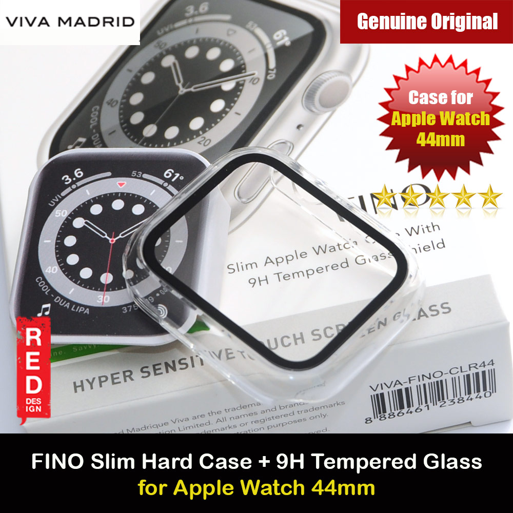 Picture of Viva Madrid Fino Series Slim PC Hard Case with 9H Tempered Glass for Apple Watch 44mm Series 4 5 6 SE (Clear) Apple Watch 44mm- Apple Watch 44mm Cases, Apple Watch 44mm Covers, iPad Cases and a wide selection of Apple Watch 44mm Accessories in Malaysia, Sabah, Sarawak and Singapore 