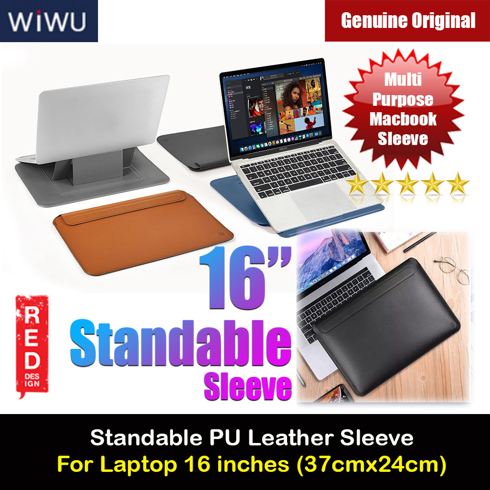 Picture of WIWU Skin Pro Slim Stand PU Leather 2 in 1 Sleeve for Macbook Pro 16 M1 Pro M1 Max 2021 16 inches Laptop (Black) Apple Macbook Pro 14.2 2021- Apple Macbook Pro 14.2 2021 Cases, Apple Macbook Pro 14.2 2021 Covers, iPad Cases and a wide selection of Apple Macbook Pro 14.2 2021 Accessories in Malaysia, Sabah, Sarawak and Singapore 