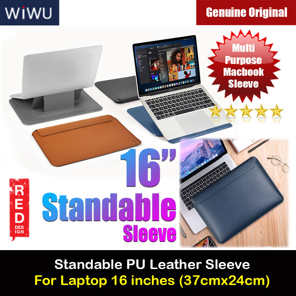 Picture of WIWU Skin Pro Slim Stand PU Leather 2 in 1 Sleeve for Macbook Pro 16 M1 Pro M1 Max 2021 16 inches Laptop (Blue) Apple Macbook Pro 14.2 2021- Apple Macbook Pro 14.2 2021 Cases, Apple Macbook Pro 14.2 2021 Covers, iPad Cases and a wide selection of Apple Macbook Pro 14.2 2021 Accessories in Malaysia, Sabah, Sarawak and Singapore 