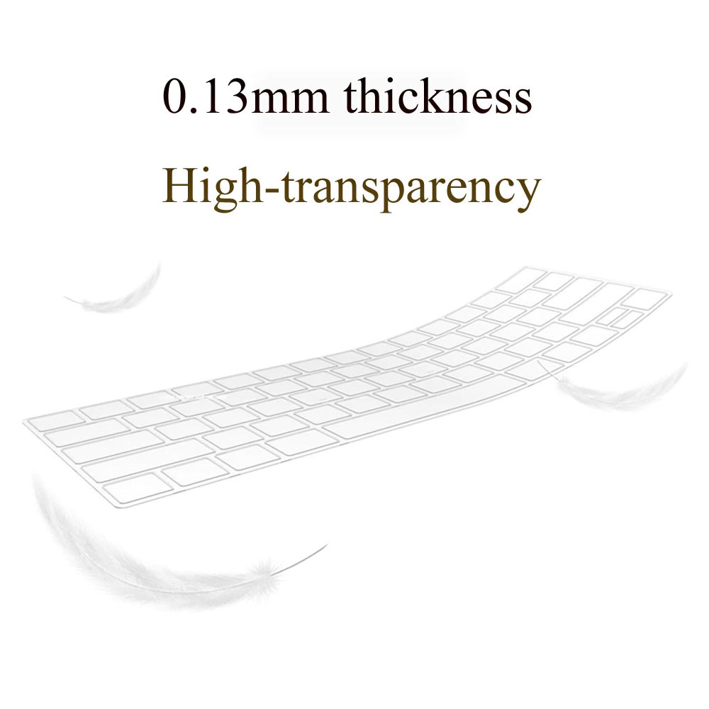 Picture of WIWU High Transparency Ultra Thin Keyboard Cover Protector for Macbook Pro 13" 2020 A2289 A2251 M1 A2338 Macbook Pro 16" Touch Bar 2019 A2141
