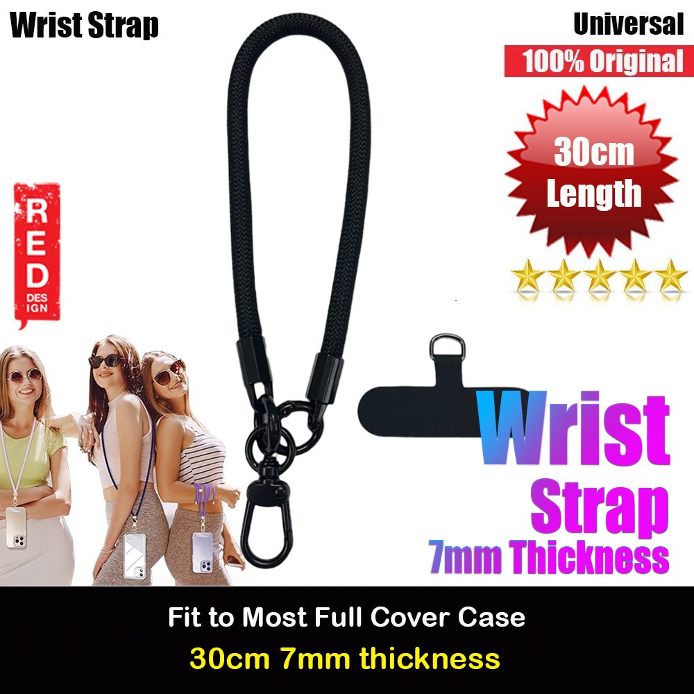 Picture of Red Design Selected Wrist Strap for phone (Black) Red Design- Red Design Cases, Red Design Covers, iPad Cases and a wide selection of Red Design Accessories in Malaysia, Sabah, Sarawak and Singapore 