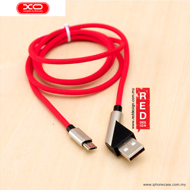 Picture of XO Elbow Design Series Fast Charge Micro USB Cable - Red