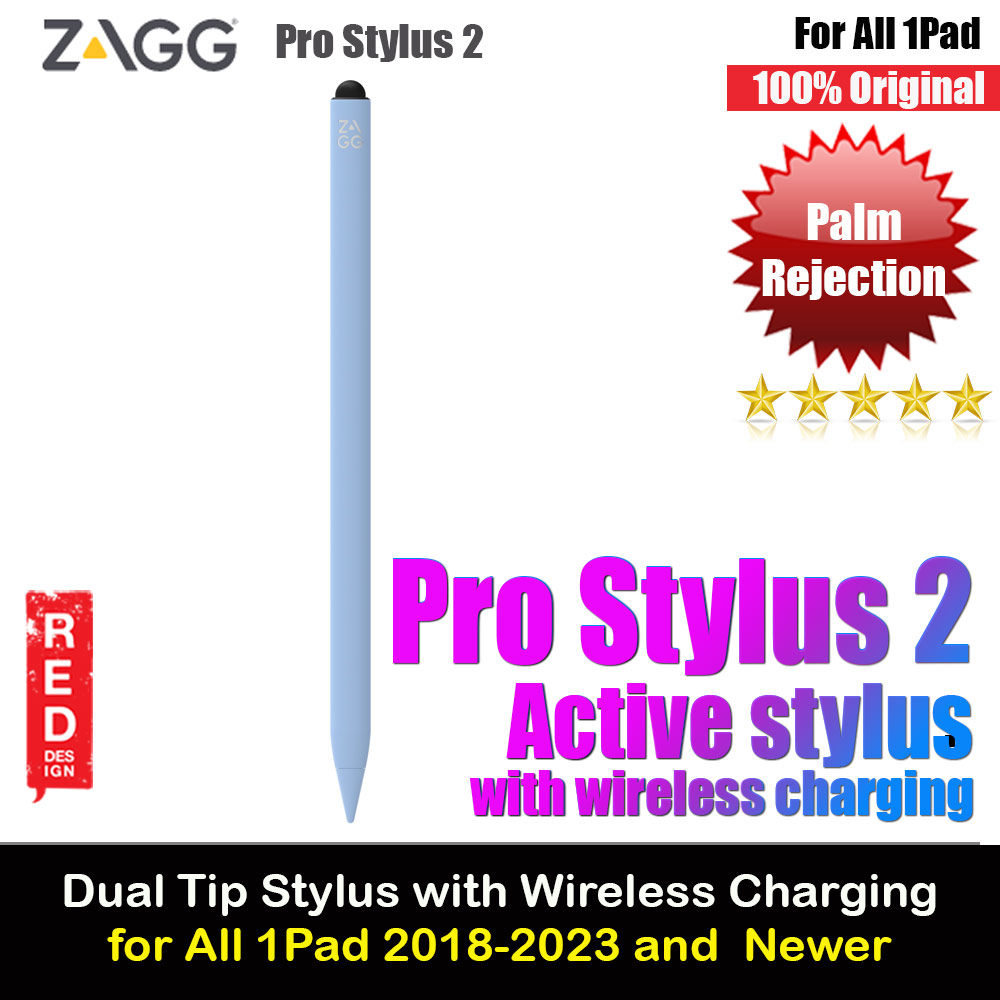 Picture of Zagg Pro Stylus 2 Active Dual Tips Stylus with wireless charging compatible for iPad Pro 11 Pro 12.9 (Blue) Apple iPad 10.2 9th gen 2021- Apple iPad 10.2 9th gen 2021 Cases, Apple iPad 10.2 9th gen 2021 Covers, iPad Cases and a wide selection of Apple iPad 10.2 9th gen 2021 Accessories in Malaysia, Sabah, Sarawak and Singapore 