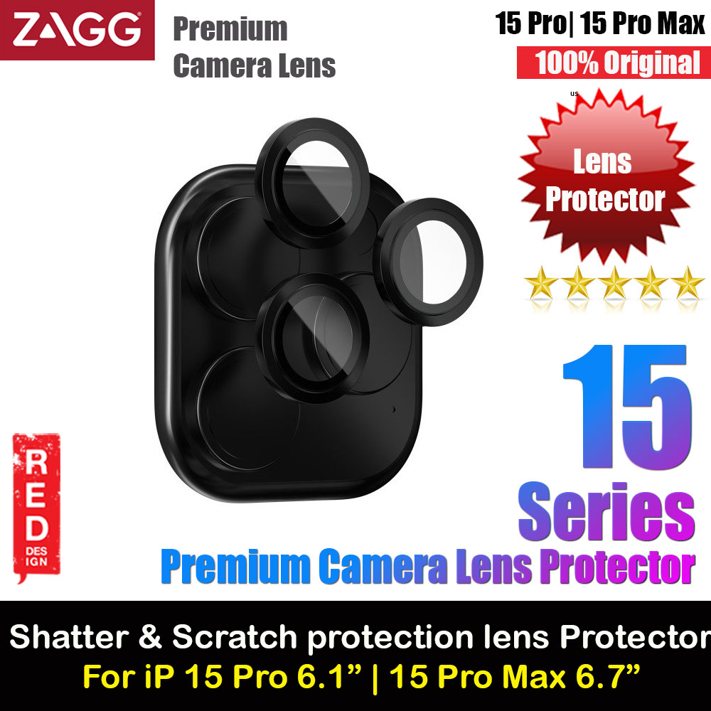 Picture of ZAGG Glass Premium Camera Lens Frame Protector For IPhone 15 Pro Max 6.7 15 Pro 6.1 (Black) Apple iPhone 15 Pro 6.1- Apple iPhone 15 Pro 6.1 Cases, Apple iPhone 15 Pro 6.1 Covers, iPad Cases and a wide selection of Apple iPhone 15 Pro 6.1 Accessories in Malaysia, Sabah, Sarawak and Singapore 