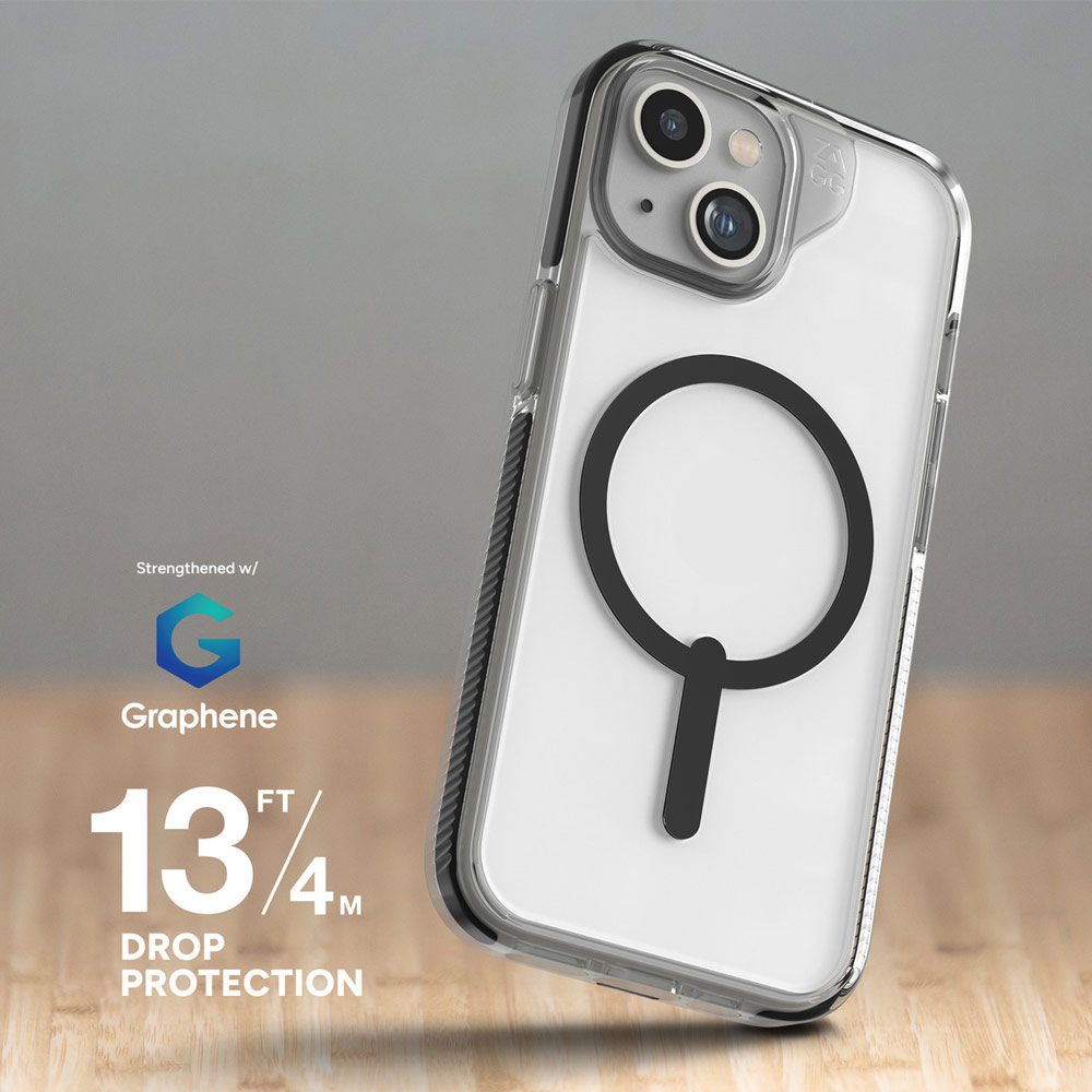 Picture of Apple iPhone 15 6.1 Case | Zagg Santa Cruz Snap Magnetic Slim Lightweight Non Slip Drop Protection Case for iPhone 15 6.1 (Blue)